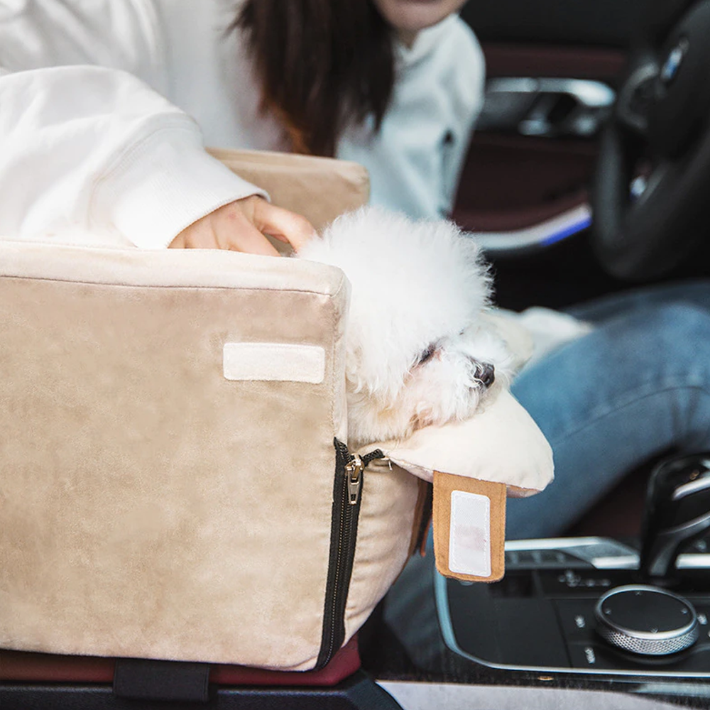 Snuggly-Safe Dog Car Seat