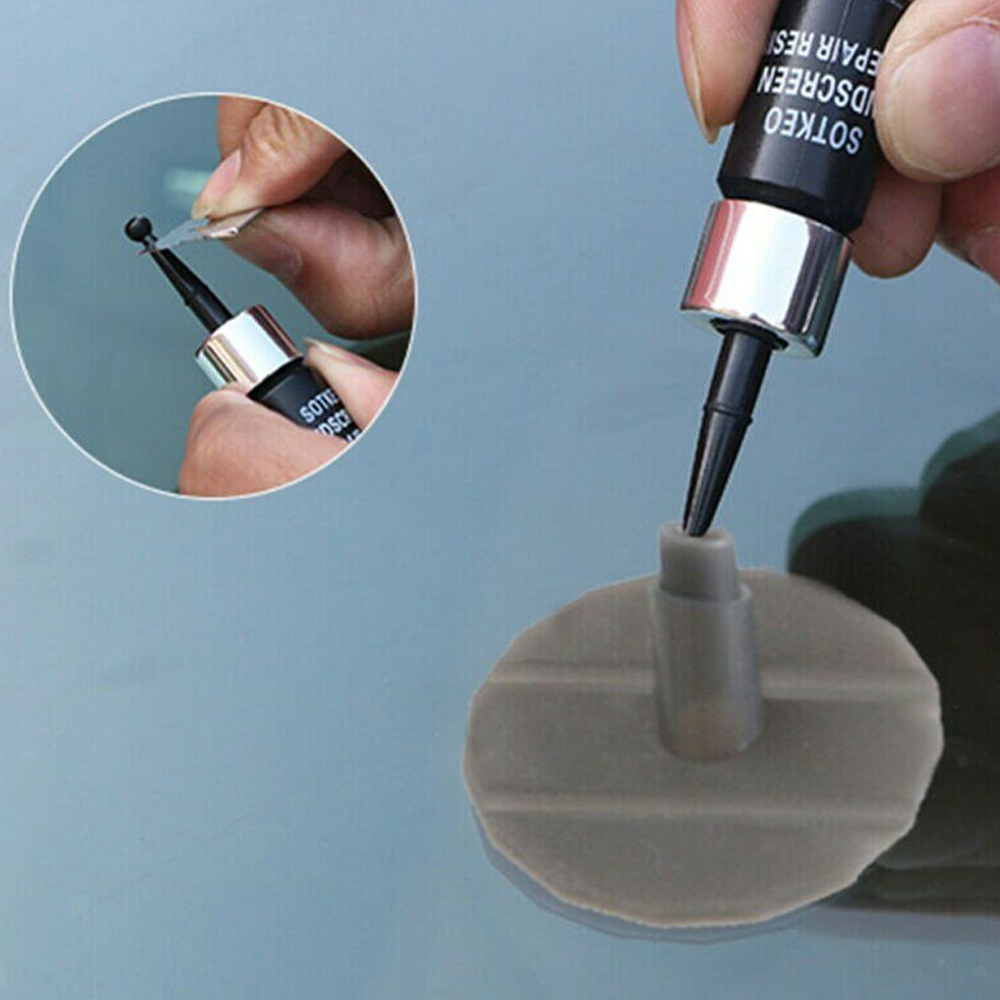 New Car Windscreen Glass Repair Kit – DIY Windshield Crack Fix Solution