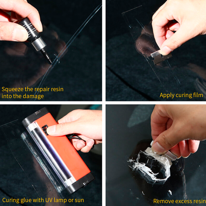 New Car Windscreen Glass Repair Kit – DIY Windshield Crack Fix Solution