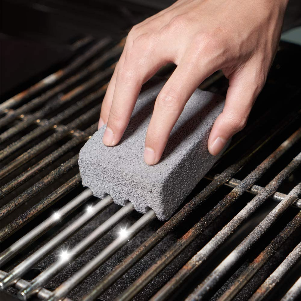 Grill Cleaning Brick – Commercial Grade Barbecue Grill Cleaner for BBQ, Griddle & Racks