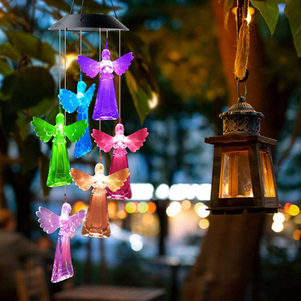 Solar Guardian Angel Wind Chime Light