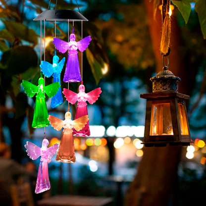Solar Guardian Angel Wind Chime Light