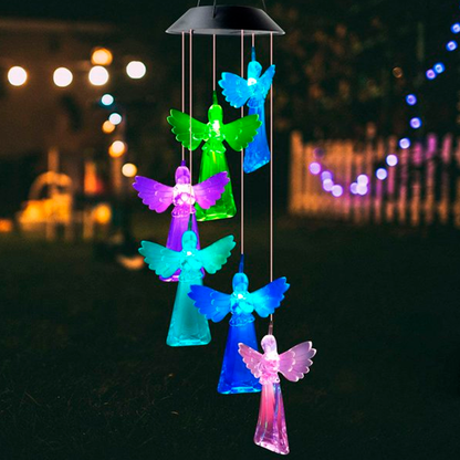 Solar Guardian Angel Wind Chime Light