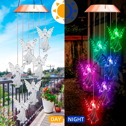 Solar Guardian Angel Wind Chime Light