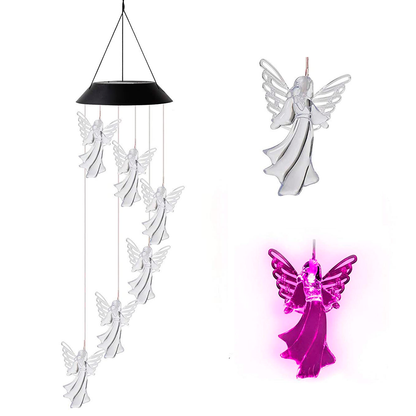 Solar Guardian Angel Wind Chime Light