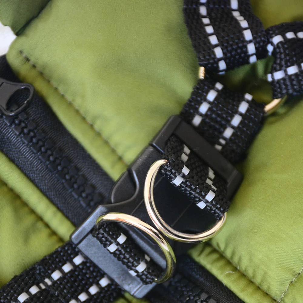 Waterproof Winter Jacket with Built-In Harness – Dog Coat for Cold Weather