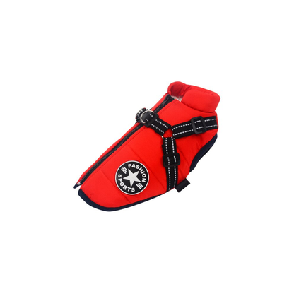 Waterproof Winter Jacket with Built-In Harness – Dog Coat for Cold Weather