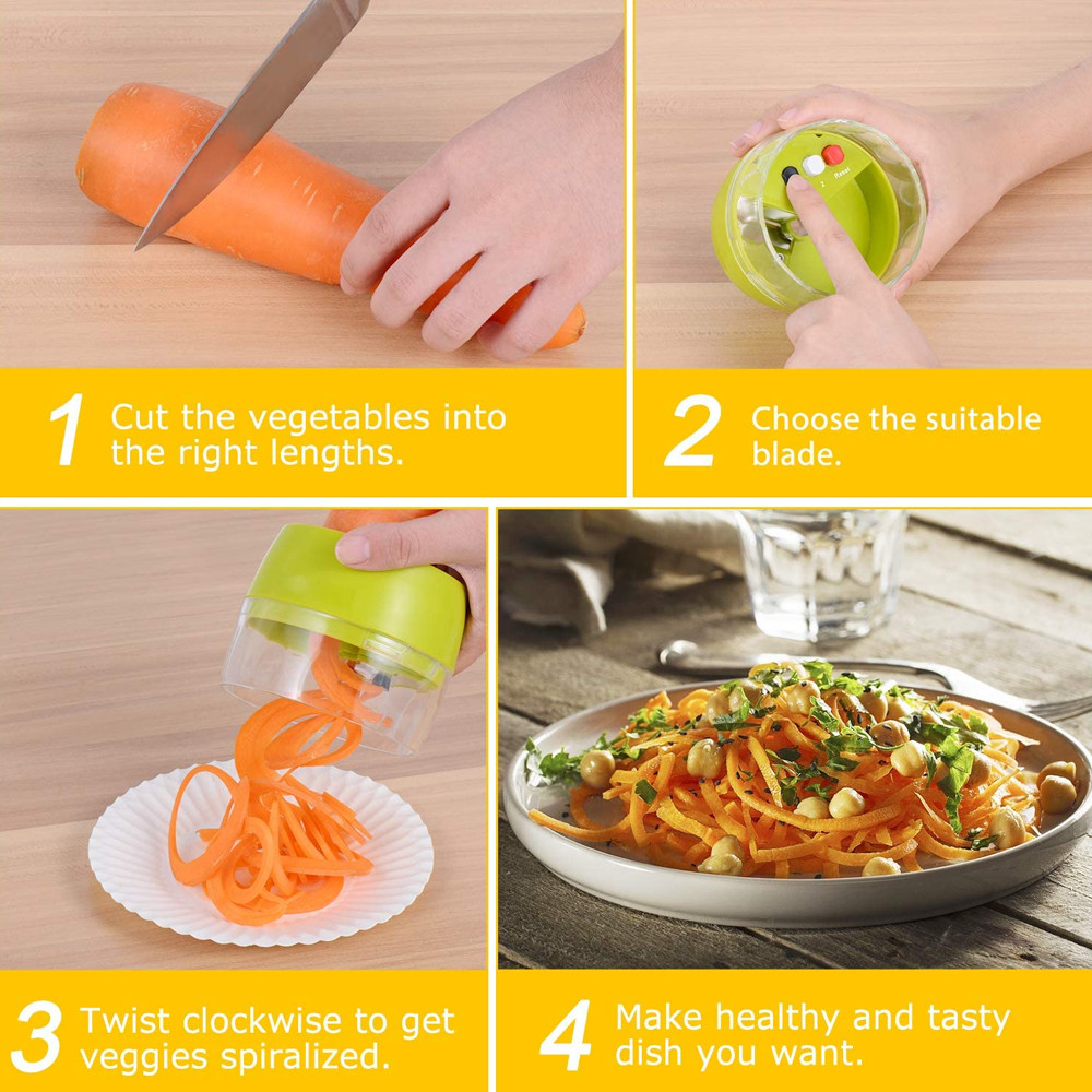 3 In 1 Handheld Vegetable Spiralizer