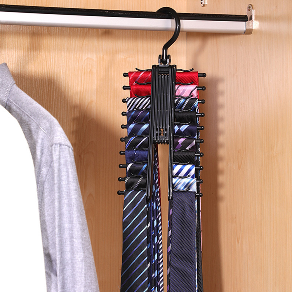 360° Rotating Cross Shaped Tie Hanger