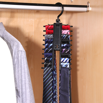 360° Rotating Cross Shaped Tie Hanger
