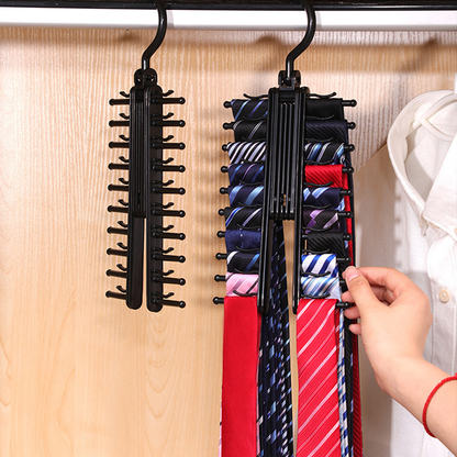 360° Rotating Cross Shaped Tie Hanger