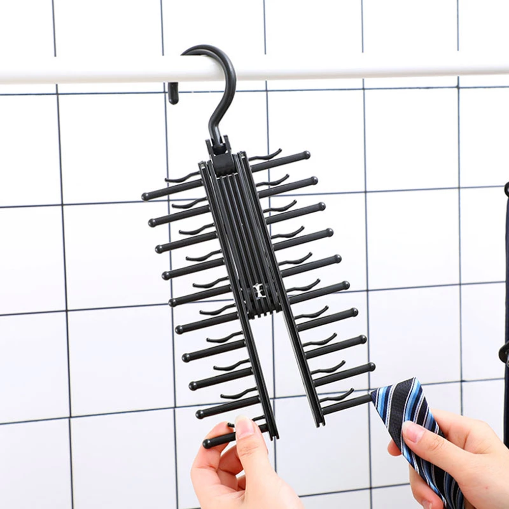 360° Rotating Cross Shaped Tie Hanger
