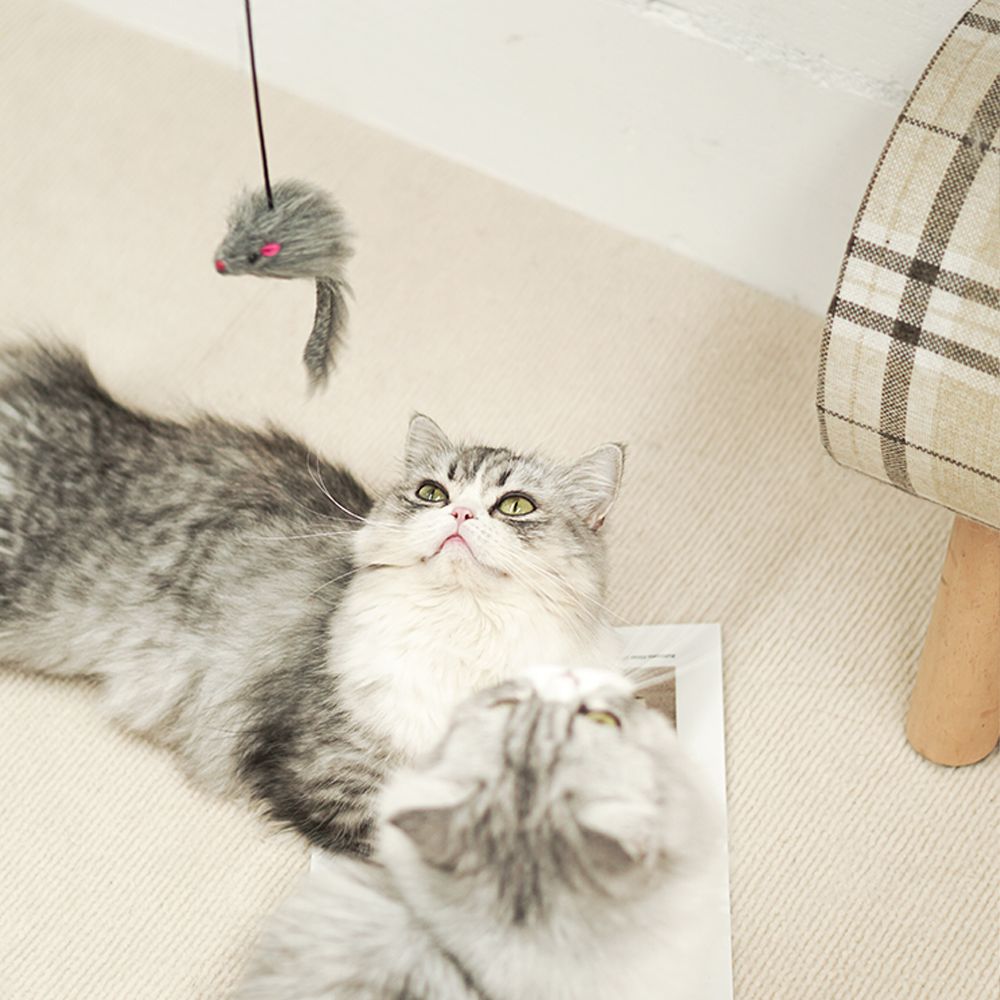 Interactive Hanging Mouse Cat Toy