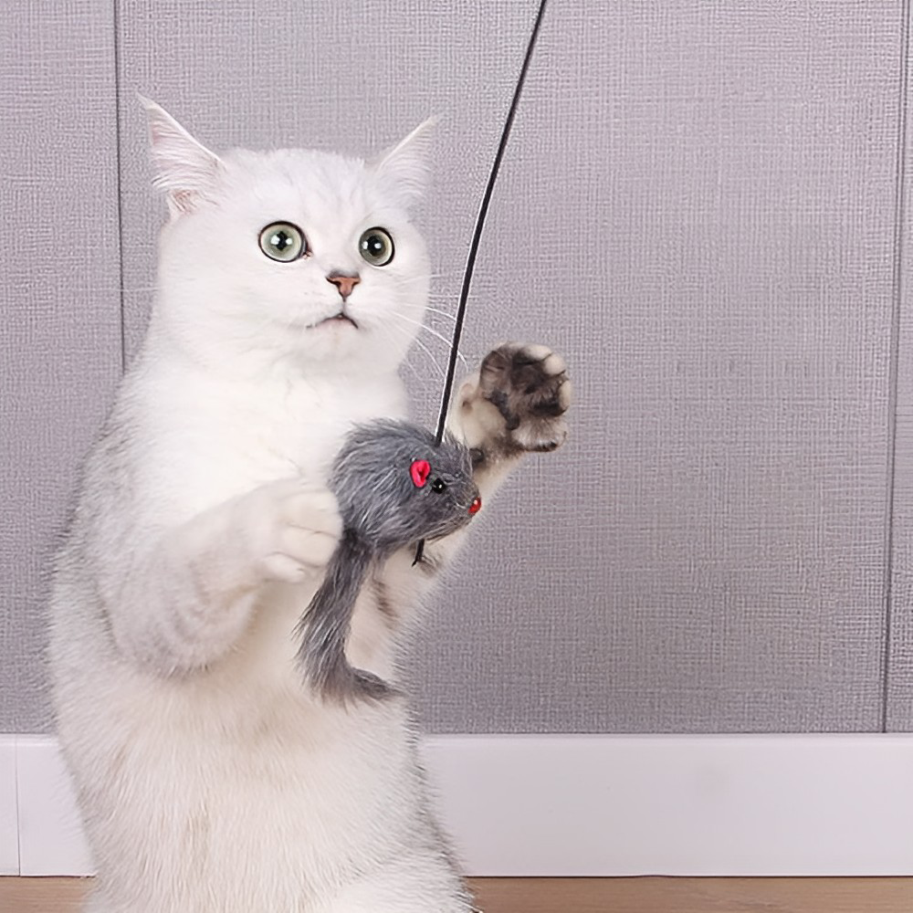 Interactive Hanging Mouse Cat Toy