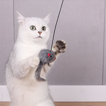 Interactive Hanging Mouse Cat Toy