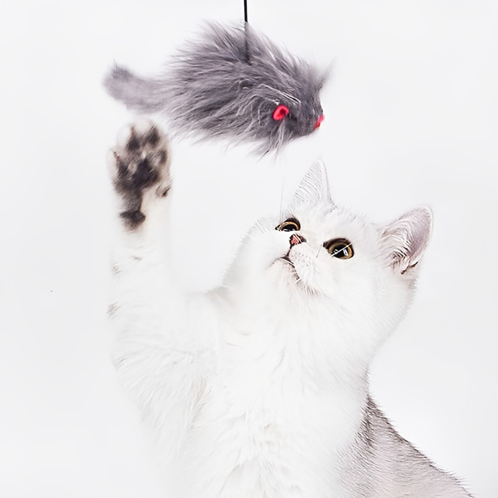 Interactive Hanging Mouse Cat Toy