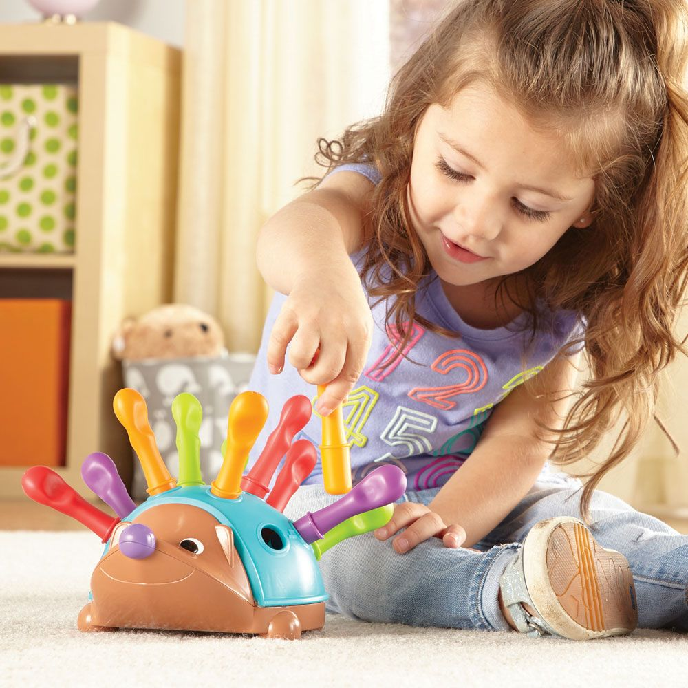 Montessori Hedgehog Color Sorting Educational Toddler Toy for Fine Motor Skills Development