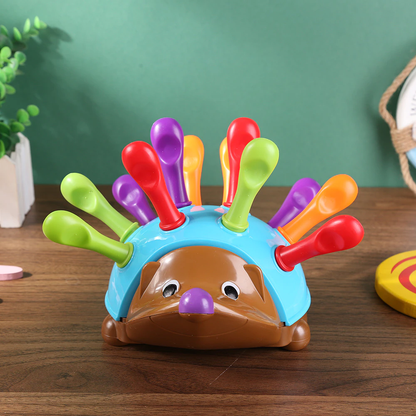 Montessori Hedgehog Color Sorting Educational Toddler Toy for Fine Motor Skills Development