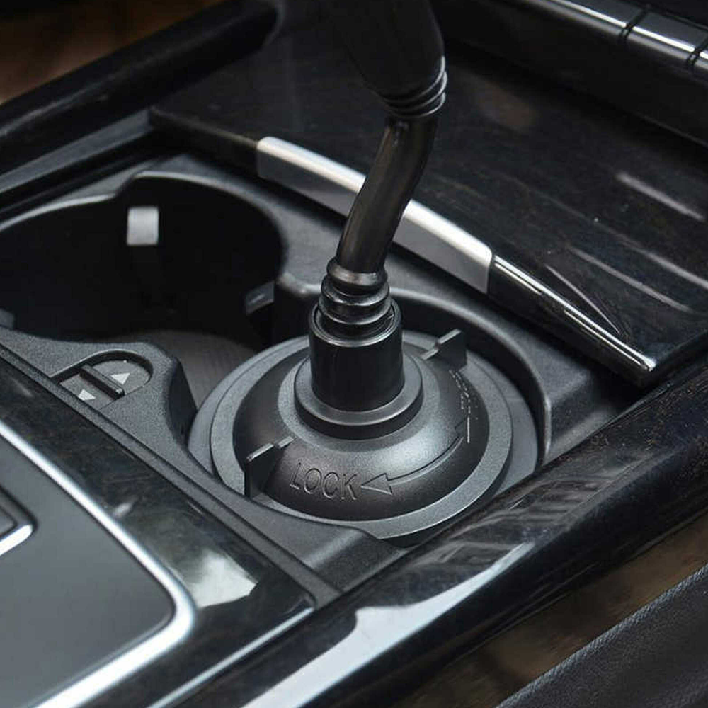 Adjustable Gooseneck Cup Car Phone Holder for Car – Quick Swivel & Stable Cradle Mount
