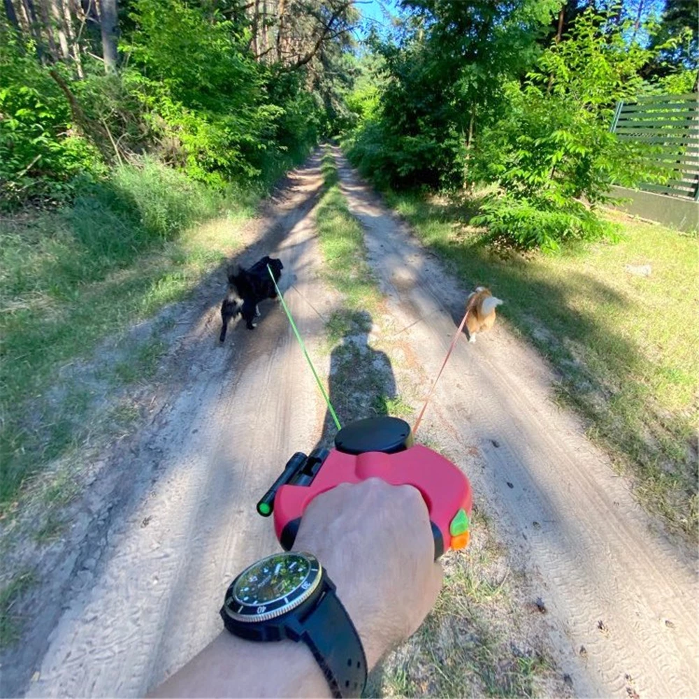 2 Dog Retractable Leash – Retractable Leash for Two Dogs