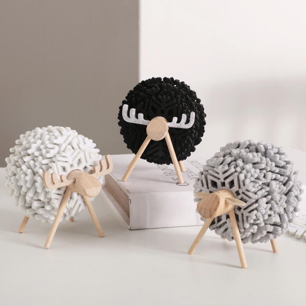 Sheep Shaped Felt Coasters