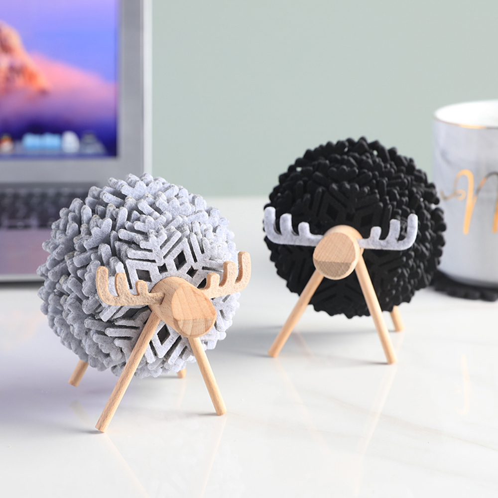 Sheep Shaped Felt Coasters