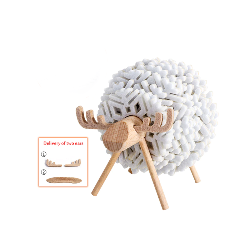 Sheep Shaped Felt Coasters