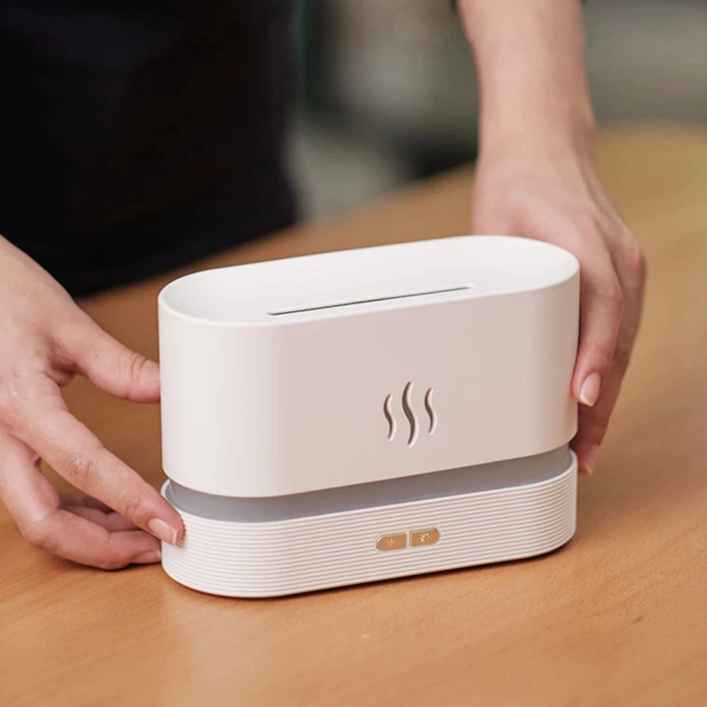 Flame Mist Humidifier | Realistic Firelight Aromatherapy Diffuser for Cozy & Relaxing Spaces