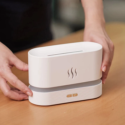 Flame Mist Humidifier | Realistic Firelight Aromatherapy Diffuser for Cozy & Relaxing Spaces