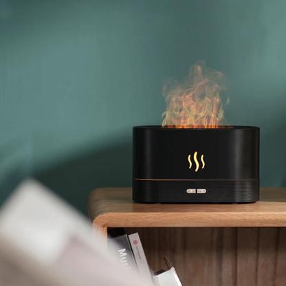 Flame Mist Humidifier | Realistic Firelight Aromatherapy Diffuser for Cozy & Relaxing Spaces