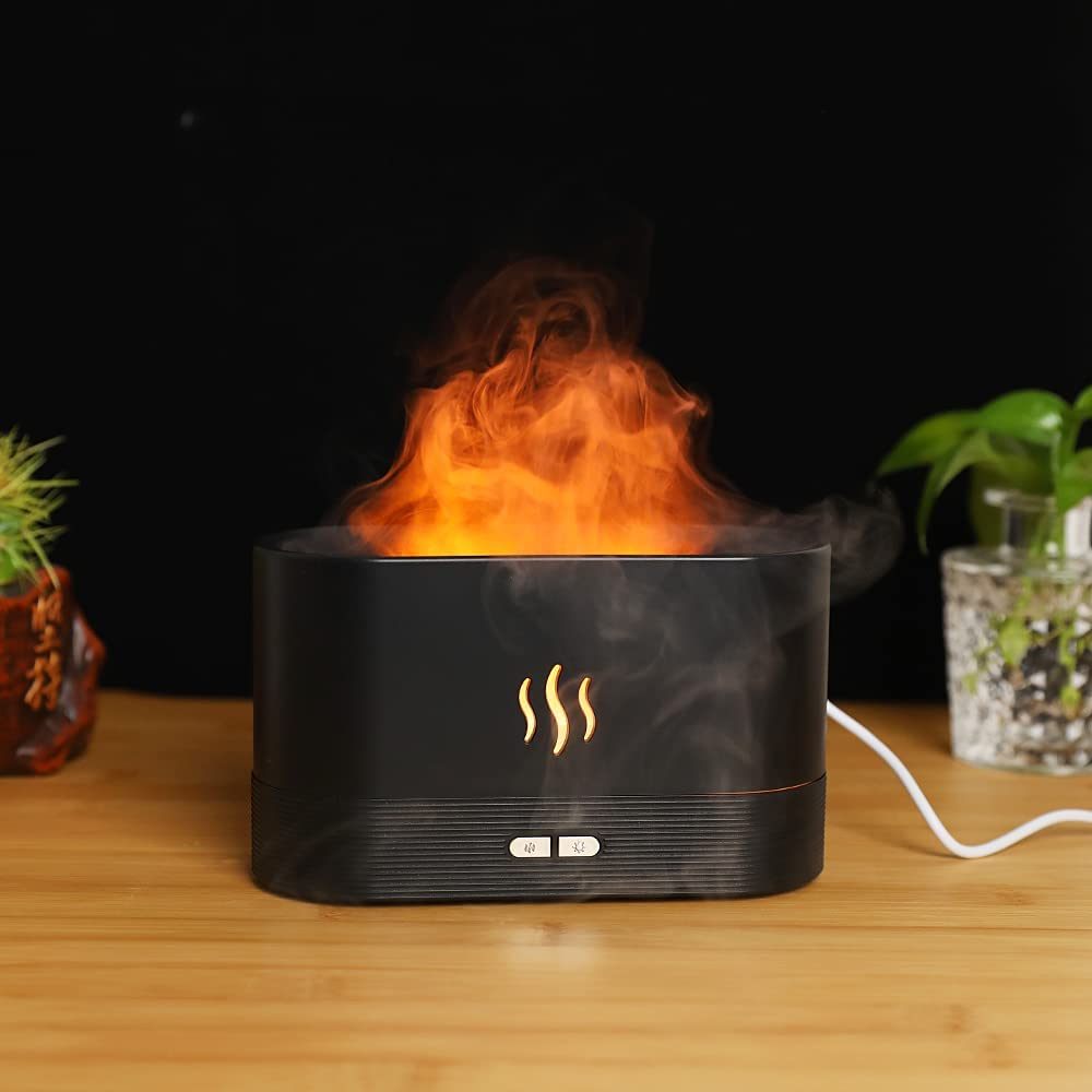 Flame Mist Humidifier | Realistic Firelight Aromatherapy Diffuser for Cozy & Relaxing Spaces