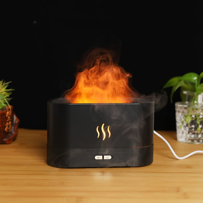 Flame Mist Humidifier | Realistic Firelight Aromatherapy Diffuser for Cozy & Relaxing Spaces