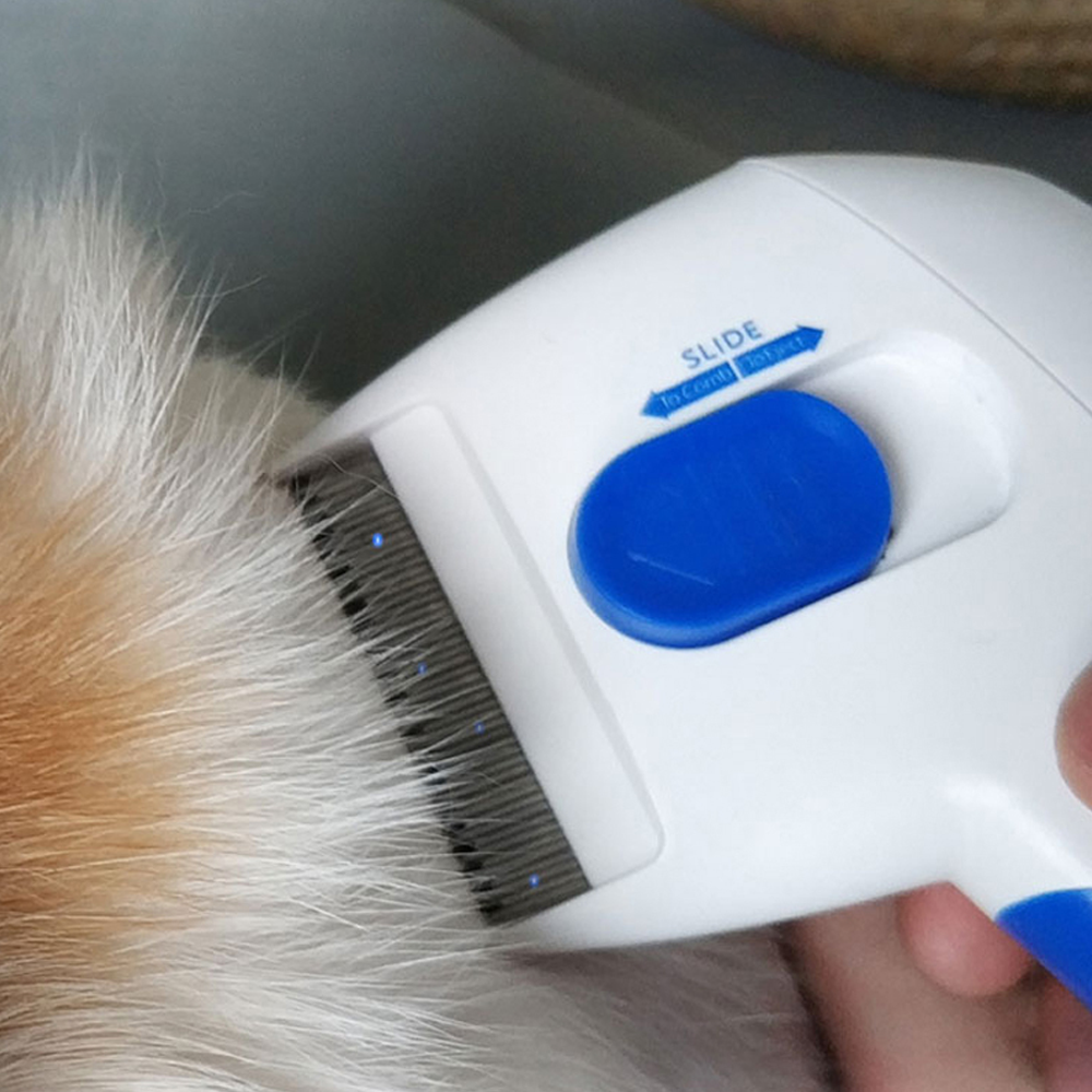 Electric Pet Comb – Effective Flea and Lice Remover for Long & Short-Haired Pets, Gift for Pet Lovers