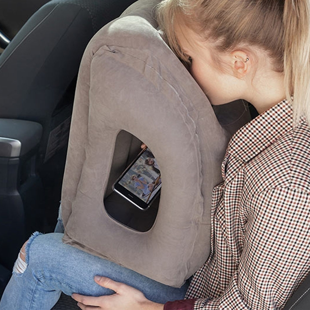 Sleepy Cloud Travel Pillow – Ultimate Ergonomic Neck Pillow for Airplane Tray Tables & Travel Comfort