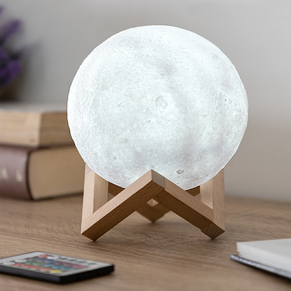 Beautiful 3D Lunar Moon Light Lamp | Moon Glow Decor