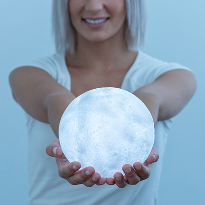 Beautiful 3D Lunar Moon Light Lamp | Moon Glow Decor