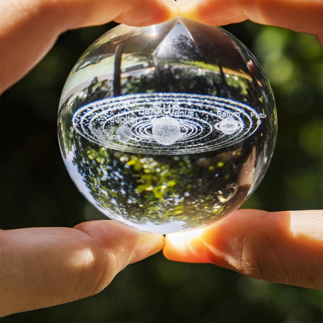 Engraved Solar System Sphere