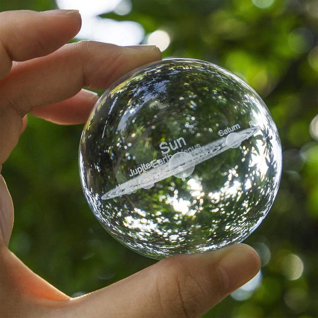 Engraved Solar System Sphere