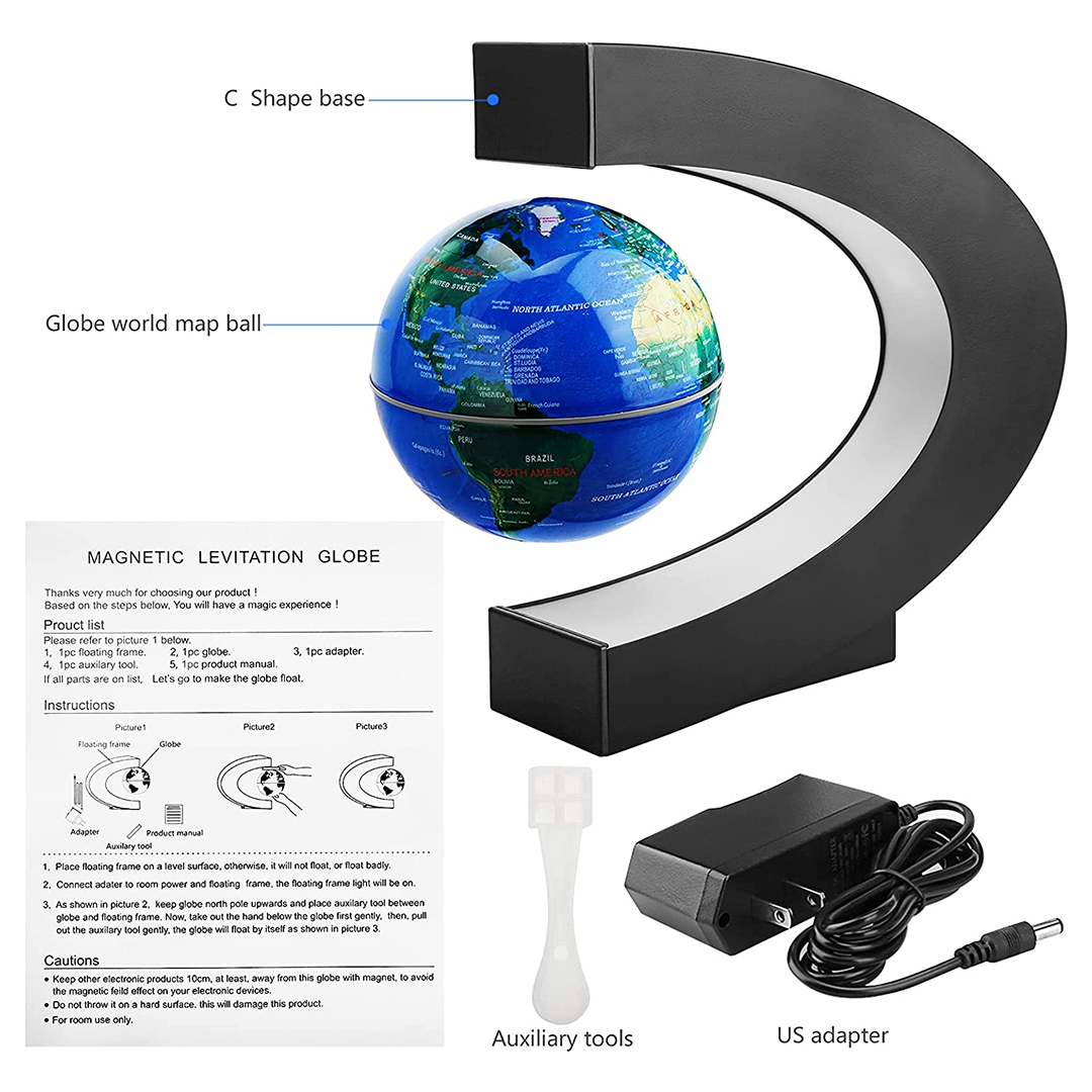 LED Floating Globe Lamp -Levitating Earth Light | Perfect Gift for Home & Office
