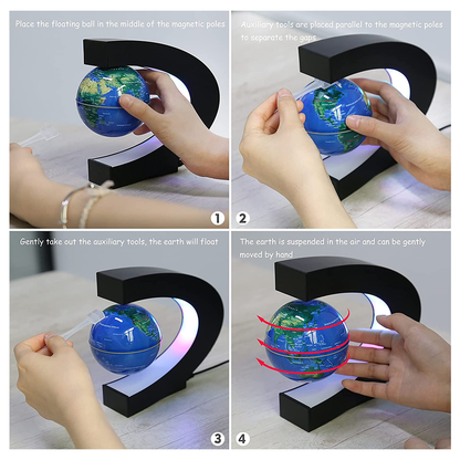 LED Floating Globe Lamp -Levitating Earth Light | Perfect Gift for Home & Office