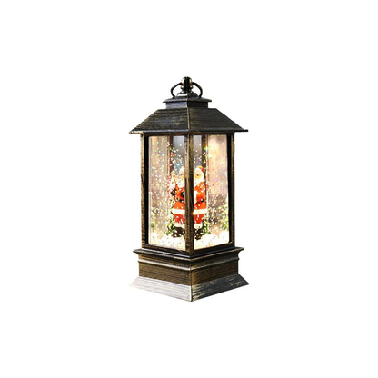 Christmas LED Lantern with Lights - Decorative Flickering Candle Lantern