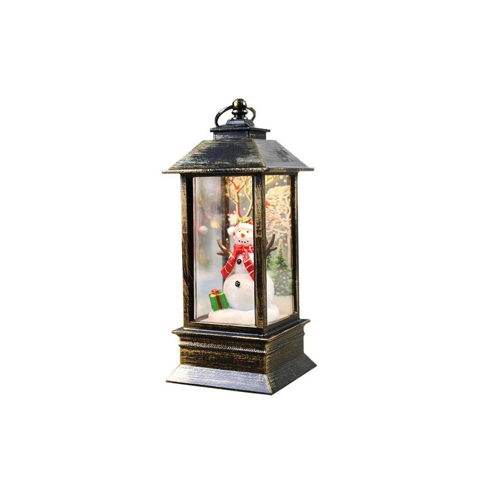 Christmas LED Lantern with Lights - Decorative Flickering Candle Lantern