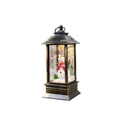 Christmas LED Lantern with Lights - Decorative Flickering Candle Lantern