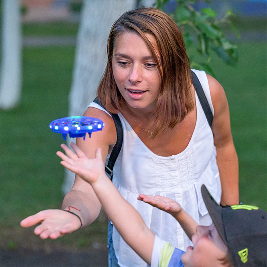 UFO Drone Toy for Kids - Durable & LED Night Flight