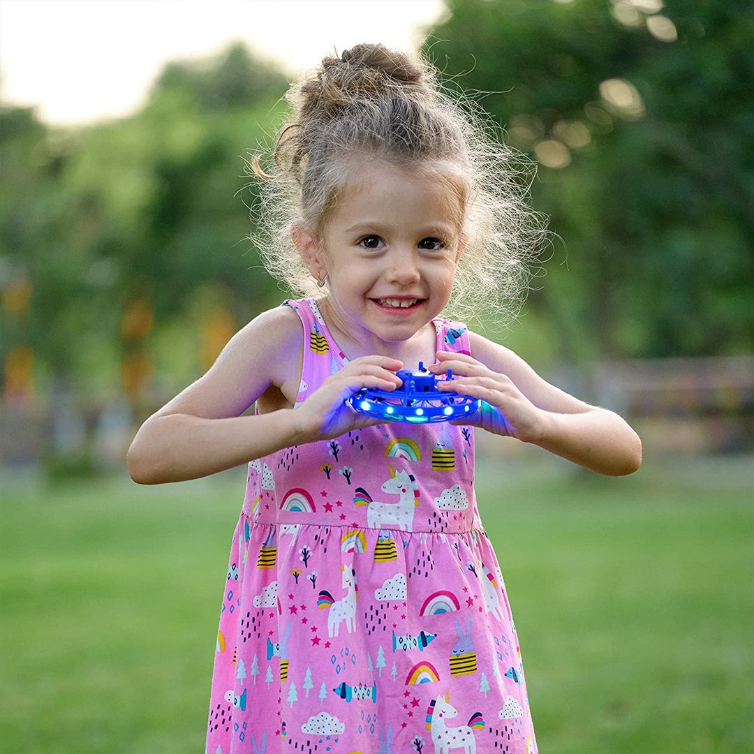 UFO Drone Toy for Kids - Durable & LED Night Flight