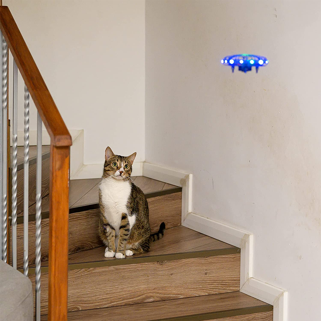 UFO Drone Toy for Kids - Durable & LED Night Flight