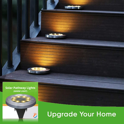 LED Solar In-Ground Pathway Lights - Solar Driveway & Sidewalk Ground Lighting