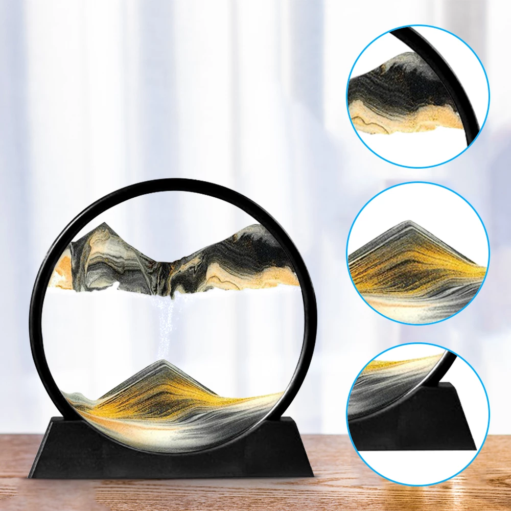 3D Moving Sand Art Hourglass