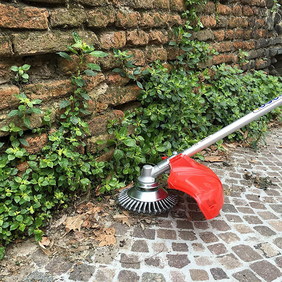 Carbon Steel Weed Brush & Trimmer – Durable Metal Weed Eater for Efficient Garden Maintenance