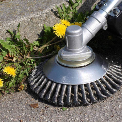 Carbon Steel Weed Brush & Trimmer – Durable Metal Weed Eater for Efficient Garden Maintenance